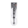 Curved Silicone Anal Beads - Black